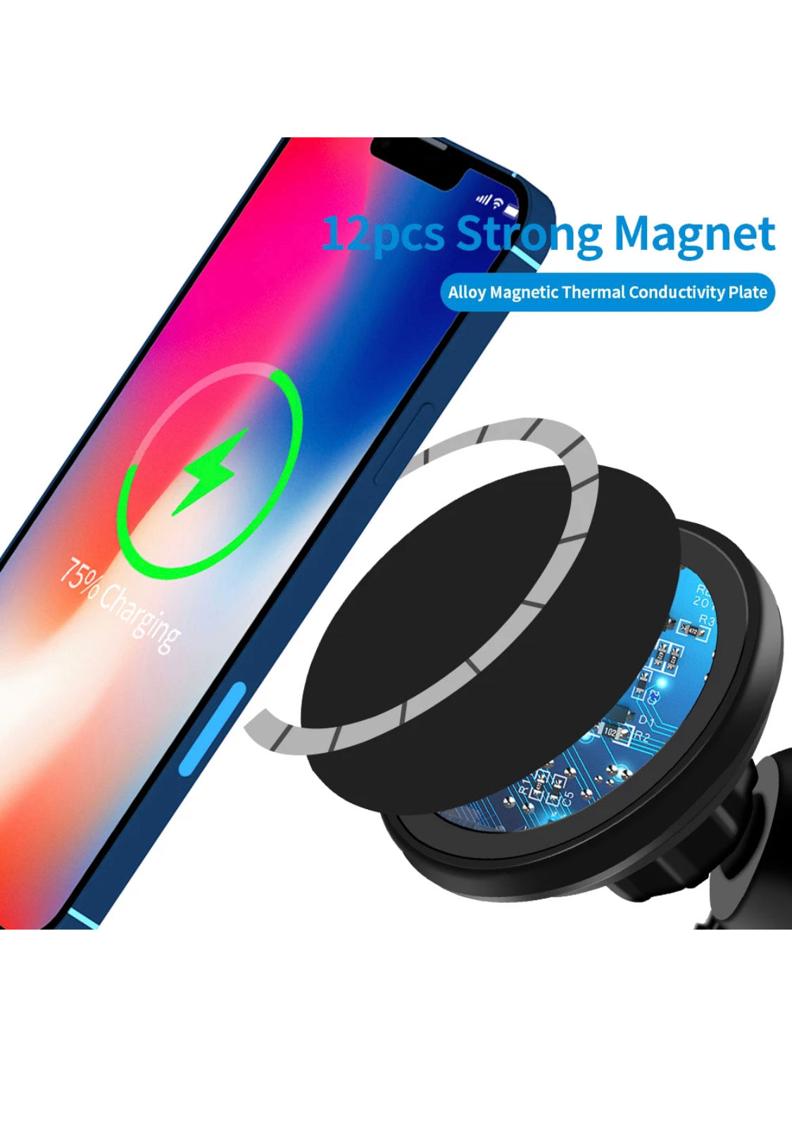 Two in One Wireless Charger Magnetic 15W Fast Charging For Iphone