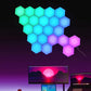 (Gaming Package) 6X Hexagon LED Wall Lights, and 1X Light Bar
