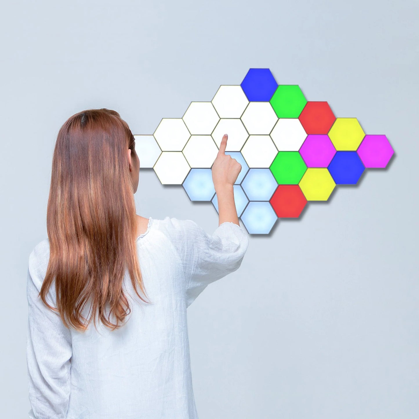 6X Hexagon LED Gaming Lights with App Control and 16 Million Colours