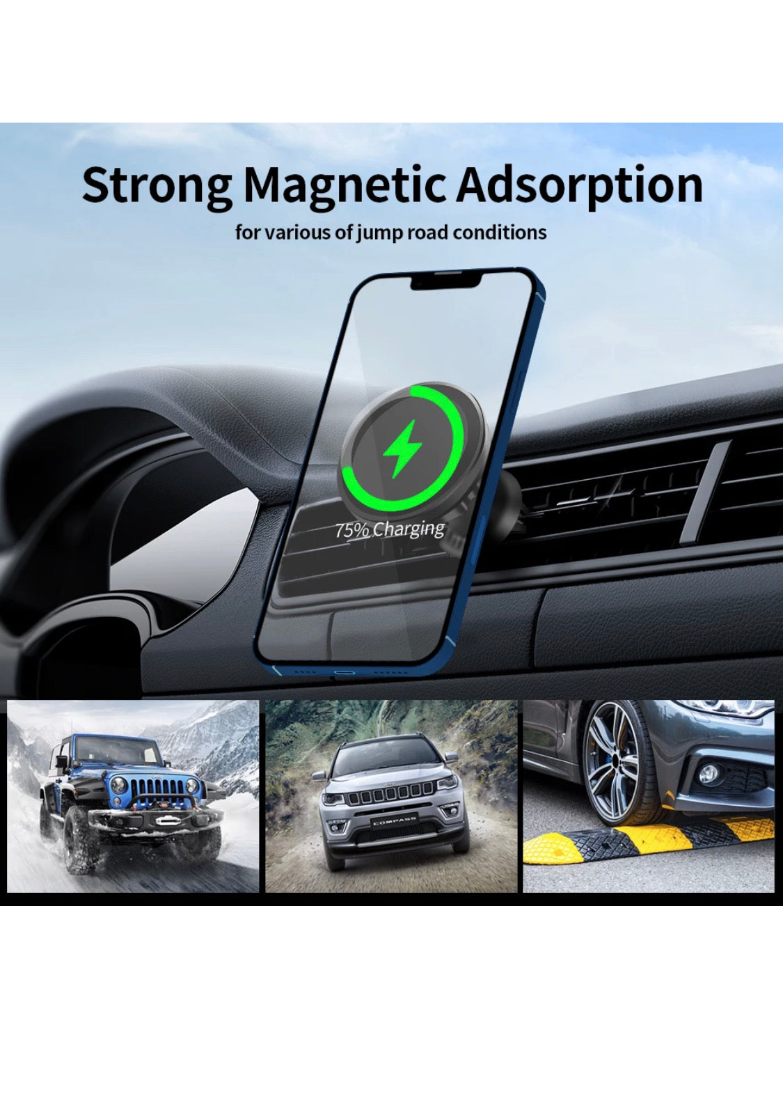 Two in One Wireless Charger Magnetic 15W Fast Charging For Iphone